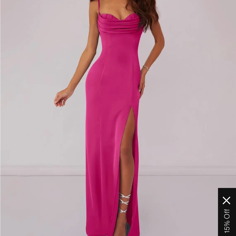 Azazie pink bridesmaid dress